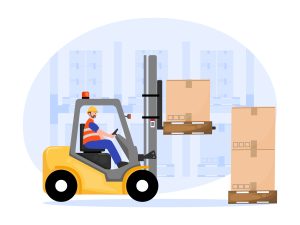 フォークリフト　作業