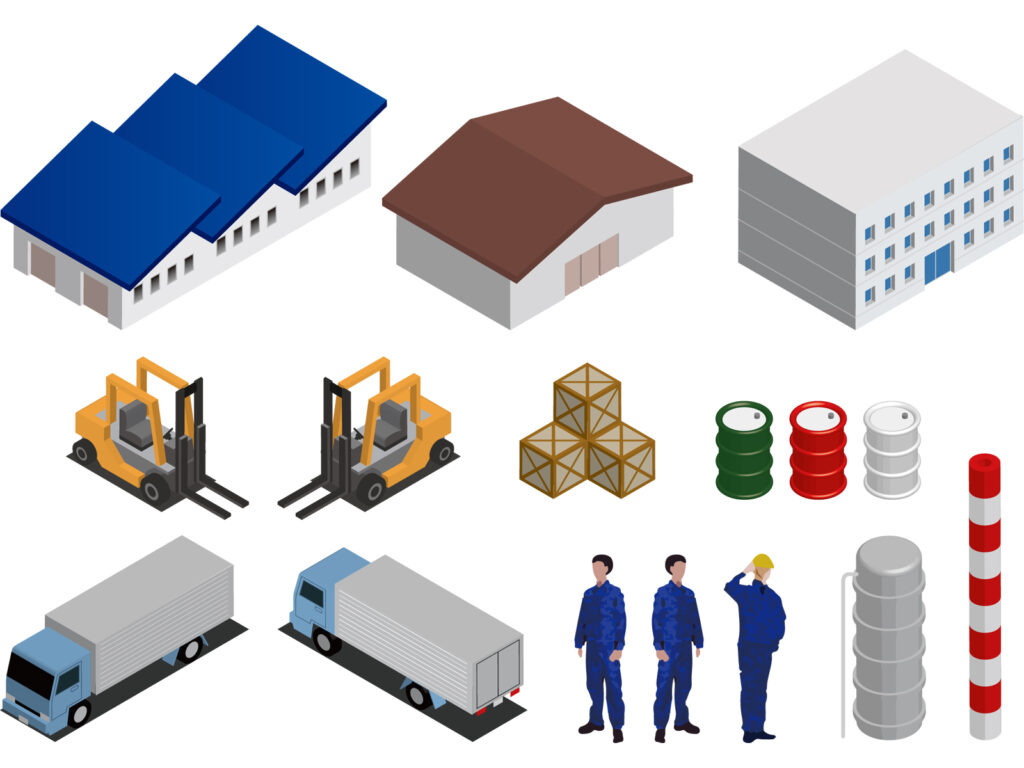 倉庫　フォークリフト活用　イメージ
